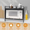 Bakers Rack Carbon Steel Microwave Stand and Storage