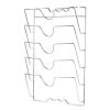 Mounted Pot Lid Rack for Cabinet Door Wall 5 Lids