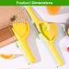 Effortless Hand Lemon Juicer with Sideways Pivot, Fold Flat Design