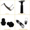 5 Pcs Wine Accessories Kit w/ Corkscrew