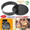 3Pcs/Set Non-stick Springform Cake Pan Leakproof 9"10"11" Bakeware Pan w/ Removable Bottom