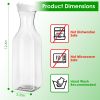 50Oz Carafes with Flip Top Lids - 4 Pack