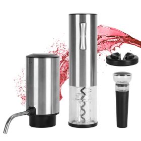 Set of 4 Includes; Electric Wine Opener, Wine Aerator, Foil Cutter, Vacuum Wine Stopper