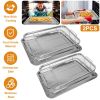 2Pcs Stainless Steel Air Fryer Basket Tray 15.35x11.61in