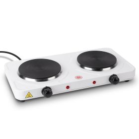 2000W Dual Countertop Electric Burner with 5 Gear Temperature Control