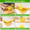 Effortless Hand Lemon Juicer with Sideways Pivot, Fold Flat Design