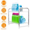 2 Tier Under Sink Organizer Retractable Kitchenware Rack- 55LBS Max Load
