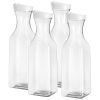 50Oz Carafes with Flip Top Lids - 4 Pack