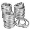24 Pcs Regular Mouth Canning Jar Metal Rings Split-Type Jar Bands Replacement - Fits Ball Kerr Mason Jars