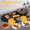2 in 1 Electric & Smokeless Non-Stick Hot Pot with BBQ Grill Cooker