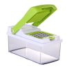 Stainless Steel Vegetable & Fruit Chopper Set w/3 Blades