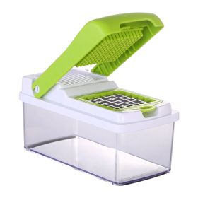 Stainless Steel Vegetable & Fruit Chopper Set w/3 Blades