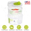 3 L Salad Spinner/Drainer - Hand Cranking Vegetable Dryer with Lid