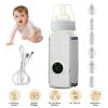 Portable Baby Milk Bottle Warmer with 6 Heating Levels, USB Rechargeable