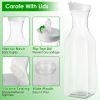 50Oz Carafes with Flip Top Lids - 4 Pack