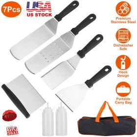 7Pcs Stainless Steel Griddle Accessories Kit, Utensil Tools
