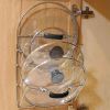 Mounted Pot Lid Rack for Cabinet Door Wall 5 Lids