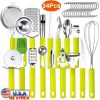 34 Pcs Stainless Steel Kitchen Cooking Utensils Set