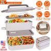 3 Stackable Bento Food Box with Chopsticks  & Spoon