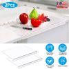 Clear Acrylic Kitchen Non-Slip Transparent Cutting Board with Counter Lip