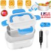 1L Portable Electric Heating Lunch Box w/ 2 Removable Compartments