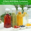 50Oz Carafes with Flip Top Lids - 4 Pack