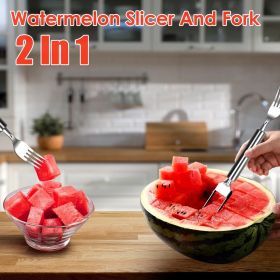 2 in 1 Stainless Steel Dual Head Watermelon Cutter