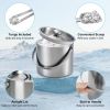 3L Stainless Steel Insulated Ice Bucket with Lid Scoop and Handle