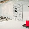 Mounted Pot Lid Rack for Cabinet Door Wall 5 Lids