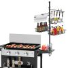 Vertical Standing Caddy With Paper Towel Holder, Hooks & Baskets Accessories Storage Rack