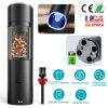 Electric Salt and Pepper Grinder - Battery Powered, LED Indicator, Adjustable Coarseness, One Hand Easy Operation
