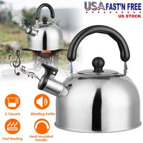 2.1Quarts Stainless Steel Whistling Tea Kettle with Insulated Handle