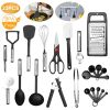23Pcs Stainless Steel Kitchen Utensil Set