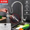 Single Handle Kitchen Sink Faucet, Brushed Nickel Stainless Steel, Pulldown Head w/Flexible Sprayer