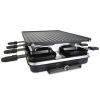 Raclette Desktop Non-Stick Reversible Electric Indoor Griddle with 8 pans