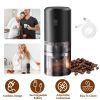 Cordless Electric Coffee Bean Grinder -Rechargeable Battery, 5 Levels With Removable Cup