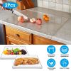 Clear Acrylic Kitchen Non-Slip Transparent Cutting Board with Counter Lip