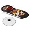 2 in 1 Electric & Smokeless Non-Stick Hot Pot with BBQ Grill Cooker