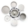 17Pcs Nonstick Cookware Set Induction Kitchen Pots And Pans Set With Detachable Handles