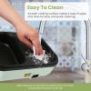 2-in-1 Non-Stick Hot Pot and Griddle with Glass Lid, Portable, Fast Heating for 1-2