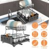 2-Tier Dish Drying Rack with Drainboard