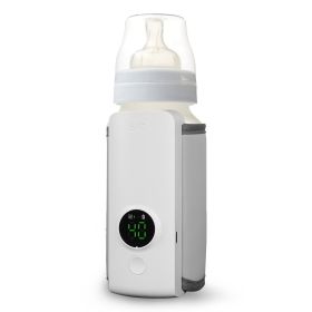 Portable Baby Milk Bottle Warmer with 6 Heating Levels, USB Rechargeable