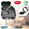 3Pcs/Set Non-stick Springform Cake Pan Leakproof 9"10"11" Bakeware Pan w/ Removable Bottom