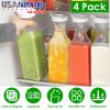 50Oz Carafes with Flip Top Lids - 4 Pack