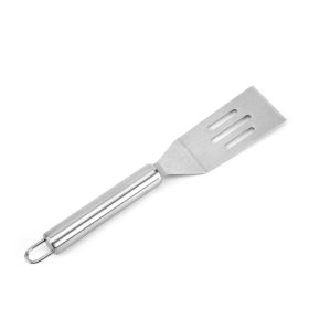 Stainless Steel Short Slotted Flat Spatula