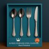 16-Piece Stainless Steel Flatware for 4