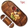 Extra Large 26" X 13" Magnetic Acacia Wood Charcuterie Board with Handles