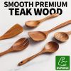 6 Piece – Heat-Resistant Wooden Cooking Spoon Set