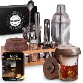 13 pcs Bamboo Stand Bartender Kit Set