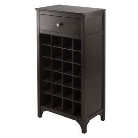 Ancona Modular Wine Cabinet with One Drawer, Holds 24-Bottles